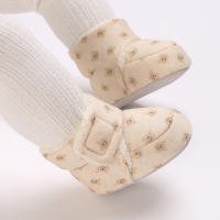 Botas De Nieve Para Bebés Recién Nacidos De Algodón Antideslizantes Y Cálidas Zapatos Para Caminar Infantiles Con Peluche - details 30