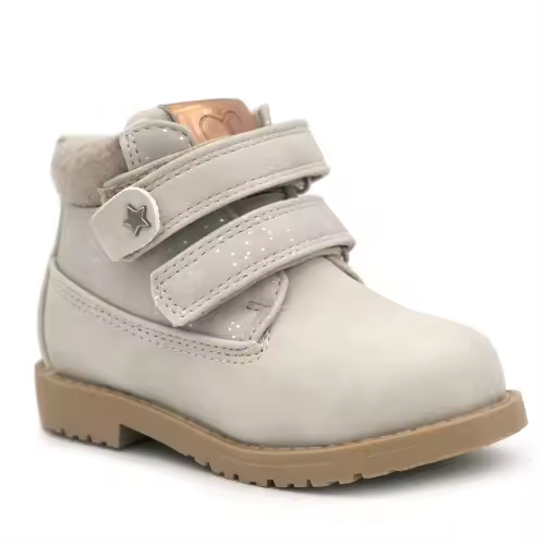 Botas niña doble velcro BUBBLE KIDS C797 en rosa,, beige o marino. - 1