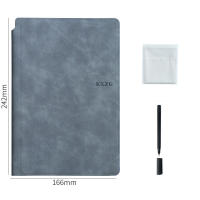 Set De Cuaderno Blanco Reutilizable Con Bolígrafo Y Paño De Limpieza Portátil Planificador Semanal Cuaderno De Memoria De Cuero Estilo Elegante Para Oficina - details 4