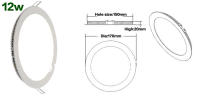 Lámpara De Techo Revestida En Aluminio LED Dimmable Ultra Delgada Con Controlador WW-3000K NW-4000K CW-6000K Para Foyer - details 7