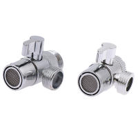 Adaptador De Grifo De Aleación De Zinc Para Cocina Conector De Agua Diverter Para Inodoro Bidé Ducha Baño Splitter De Grifo - details 2