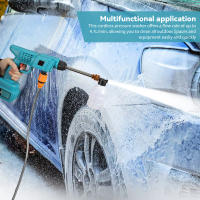 Portátil 21V 30BAR Inalámbrica de Alta Presión Pistola de Agua para Lavado de Coches 300W Motor de Cobre Puro 4.1L/min Descarga de Agua Doble Batería Larga Vida de Lavado de Coches Pistola de Agua de Limpieza Eléctrica Multifunción - details 0