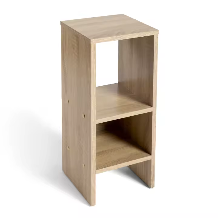 DUPI Mesita de Noche Compacta de Madera AITANA– Diseño Moderno con Estante Abierto, 60 cm de Alto, Fácil Montaje - 1