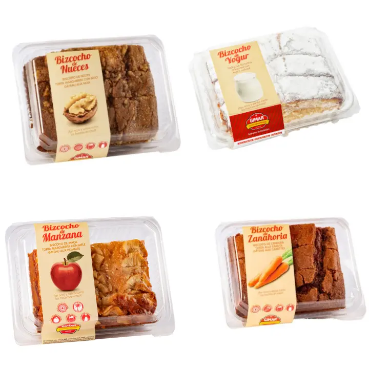 Bizcochos Artesanos Gimar - Pack 4 Bizcochos. Nueces - Manzana - Zanahoria - Yogurt - Pack 4 Bizcochos GIMAR - 1