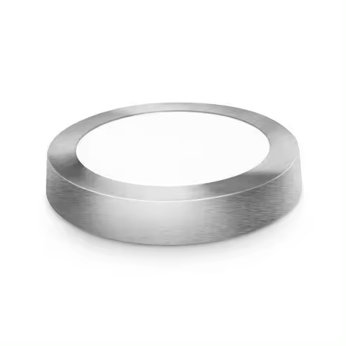 Downlight led superficie redondo plata matel 18w 2700K - 1