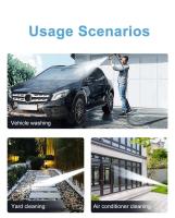 Pistola de agua de alta presión inalámbrica de 100 bar, 21V, pistola pulverizadora para limpieza de jardín y coche, generador de espuma, herramientas de limpieza para el hogar con batería de litio - details 8