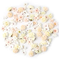 48Pcs Cabezas De Flores Artificiales De Seda Para Decoración De Hogar Fiesta Boda DIY Accesorios De Coronas De Flores Fake Para Decoración De Habitaciones - details 13