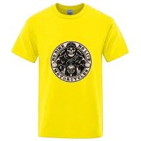Camiseta De Manga Corta Estampado De Motocicleta Para Hombres Algodón Transpirable Y Ligero Moda Harajuku Streetwear - details 3