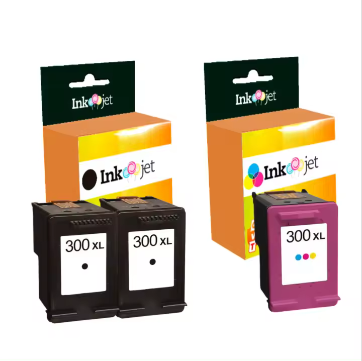 Pack 2 Cartuchos de Tinta Compatible HP 300XL Negro y Tricolor de Alta Calidad - 1