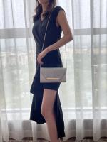 Bolso De Noche Elegante Y Moderno 2023 Para Novia Y Damas De Honor Cierre De Cadena Bolso De Mano Para Mujer Material Principal Poliéster Estilo Inglés - details 9