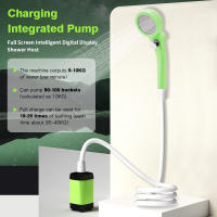 Kit De Ducha Camping Con Bomba RV Kit De Ducha Al Aire Libre Con Pantalla Digital Inteligente Y Pantalla Completa Ajustable 6000mAh - details 2