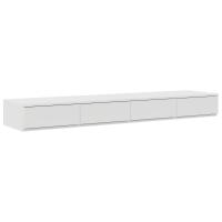 Mesitas de Noche vidaXL Blanca MDF 140 x 36.5 x 16.5 cm Mesa de Noche - details 1