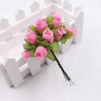 12pcs Bouquet De Flores Artificiales Rosa De Seda De 2cm Para Decoración De Boda DIY Scrapbook Wreath Caja De Regalo Y Artesanía - details 13