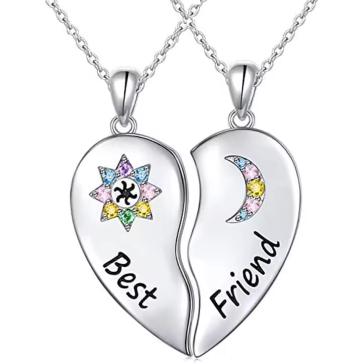 2 UNIDS Conjunto de Collar de Amistad Collar Collares Mejor Amigo Collares Niños Collar Amistad Gift (Best Friend) - 1