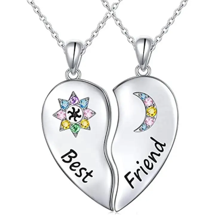 2 UNIDS Conjunto de Collar de Amistad Collar Collares Mejor Amigo Collares Niños Collar Amistad Gift (Best Friend) - 1