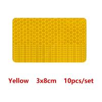 Adhesivos Reflectorizados Para Casco 10Pcs Seguridad Nocturna Para Motocicleta Bicicleta Snowboarding Y Equipamiento Deportivo - details 6