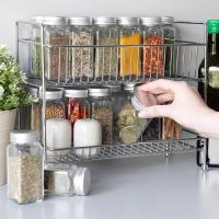HOGUITA-Estantería Organizadora de Metal de 2 Niveles,Estante Multifuncional para Almacenamiento en Cocina, Baño, Oficina o Despensa | Organizador Compacto y Resistente para Ahorrar Espacio y Mantener Todo en Orden - details 2