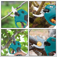 tijeras de podar eléctricas sin escobillas, podadora de árboles frutales, bonsái, recargable, 2 engranajes, bateríaFor  Makita de 18V, 30mm， tijeras,Con pantalla digital - details 1