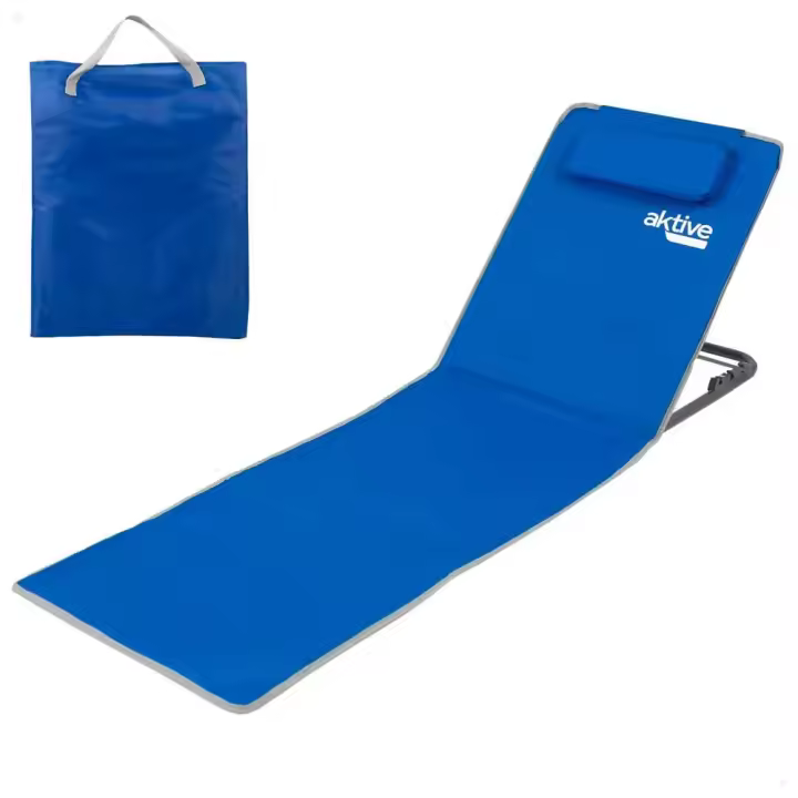 Aktive Esterilla De Playa Reclinable Azul - 1