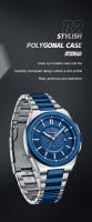 Reloj De Pulsera Para Hombre NAVIFORCE 2023 Acero Inoxidable Militar Casual Resistente Al Agua Cuarzo Calendario Deportivo - details 8