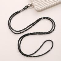 Lanyard De Lujo Con Rhinestone Caja De Cristal Plateado Antipérdida Con Colgante Para Teléfono Móvil Correa De Lanyard De Género Unisex Tamaño 65cm - details 4