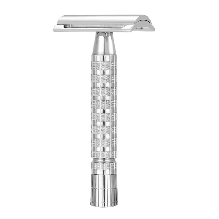 Afeitadora Manual De Acero Inoxidable 316L Para Hombres Cuchilla Doble Borde Portátil Con Mango Desmontable (Sin Hoja) - 1