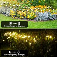 Luces solares para jardín (2 unidades), 10 LED, luciérnagas solares, luces solares para exteriores, impermeables, luciérnagas solares, luces solares para jardín - details 3