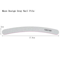 10pcs Archivo De Uñas Curvadas Para Manicura Grey Sandpaper 100/180 Polímero Bloque De Pulido Lavable Herramienta De Cuidado De Uñas - details 5