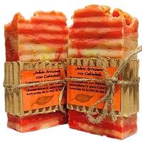 3 Jabones Artesanos Naturales de Caléndula. PumarShop Cinnia Natura. Indicado para Piel Sensible, Dermatitis, Psoriasis. Piel de Bebé. Hechos a Mano. Apto Veganos - details 2