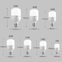 Bombilla LED E27 30/40/50W 180-265V Ahorro De Energía Para Decoración De Hogar Sala De Estar Baño Cocina Iluminación Interior - details 2