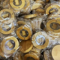 Bamboo Blank DIY Abrebotellas Para Boda Favors Adecuado Para Bar O Uso Doméstico Herramienta De Barra Set De 1/10/25/40pcs - details 0