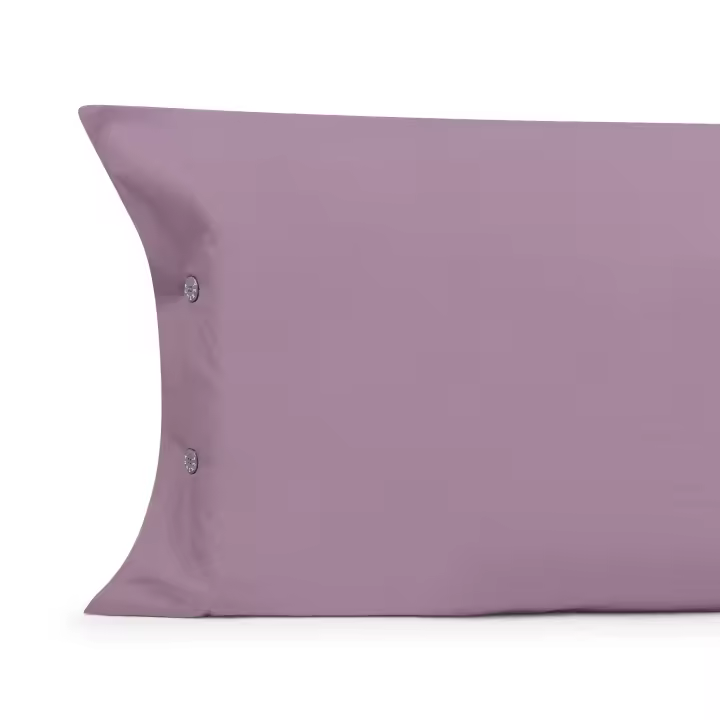 TEXTURA Funda almohada algodón percal Best color lila malvaDisponible en: 45x110/45x160/50x85 - 1