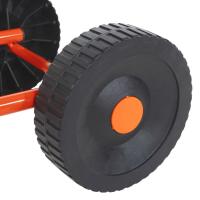 vidaXL Trineo de aspersores con ruedas y cabezal giratorio acero rojo - details 4