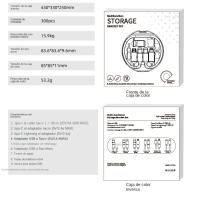 Organizador de Cables Portátil Multifunción | With Espejo Aumentado y Soporte Móvil | Incluye 5 Cables + 3 Adaptadores | Carga Rápida y Antienredos | Garantía 2 Años
