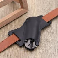 Cuchillo De Bolsillo Plegable Con Funda De Almacenamiento Antideslizante Y Clip Para Cinturón Herramientas De Camping Tamaño M - details 2
