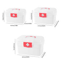 Organizador De Medicamentos Grande Caja De Primeros Auxilios Familiar Portátil Kit De Emergencia Contenedor De Almacenamiento - details 5