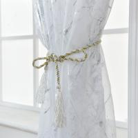 Cortinas De Tulle Blanca Para Sala De Estar Con Patrón De Mármol Oro Y Plata Cortinas Transparentes Para Dormitorio Y Balcón - details 13