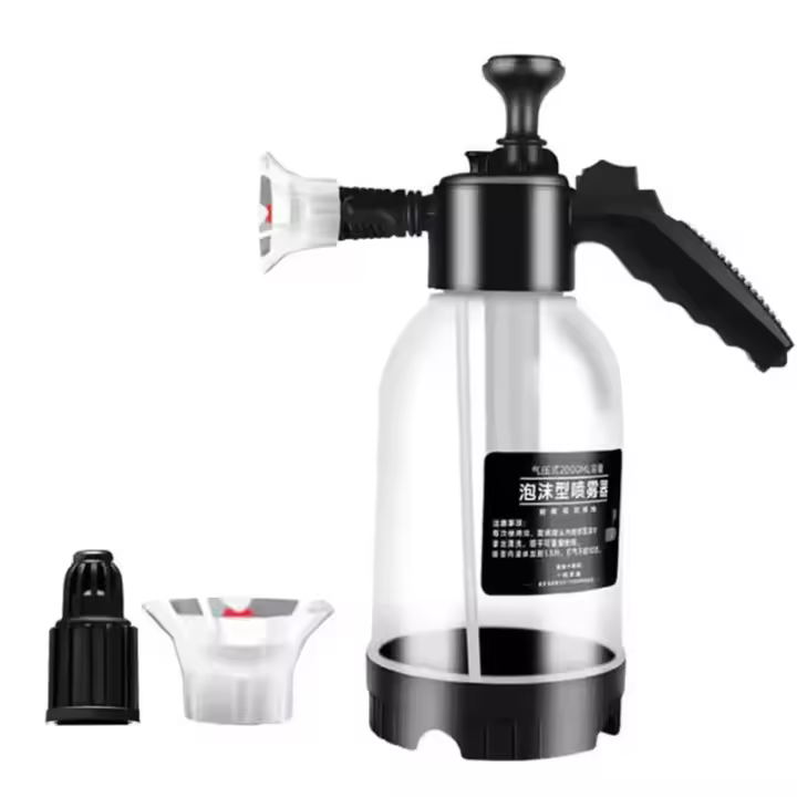 Botella De Pulverización De Espuma Para Lavado De Coche Con Rojellador Alta Presión Manual Para Jardín Y Lavado De Vehículos - 1