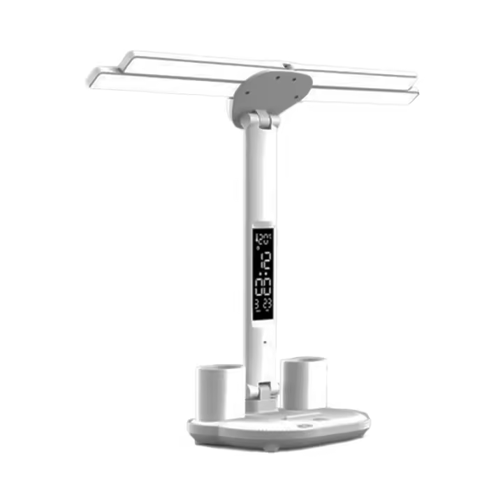 Lámpara De Mesa Recargable Para Estudio Con Ventilador Y Pantalla LED Lámpara De Lectura Sin Sombrilla Control Táctil Certificación CCC CE Material ABS Y PVC Estilo Contemporáneo - 1