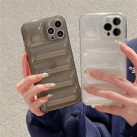 Funda Puffer Transparente Para iPhone Shockproof Antisuciedad Y Antideslizante Cubierta Suave Para Parejas Compatible Con Modelos 15 14 13 12 11 pro Max XR X XS 7 8 plus - details 1