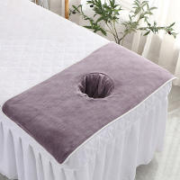 Mesa De Masaje SPA De Belleza Gruesa 40x80cm Con Agujero Toalla Para Rostro Espesada Bandana De Cama JETTING Tela De Terry - details 4