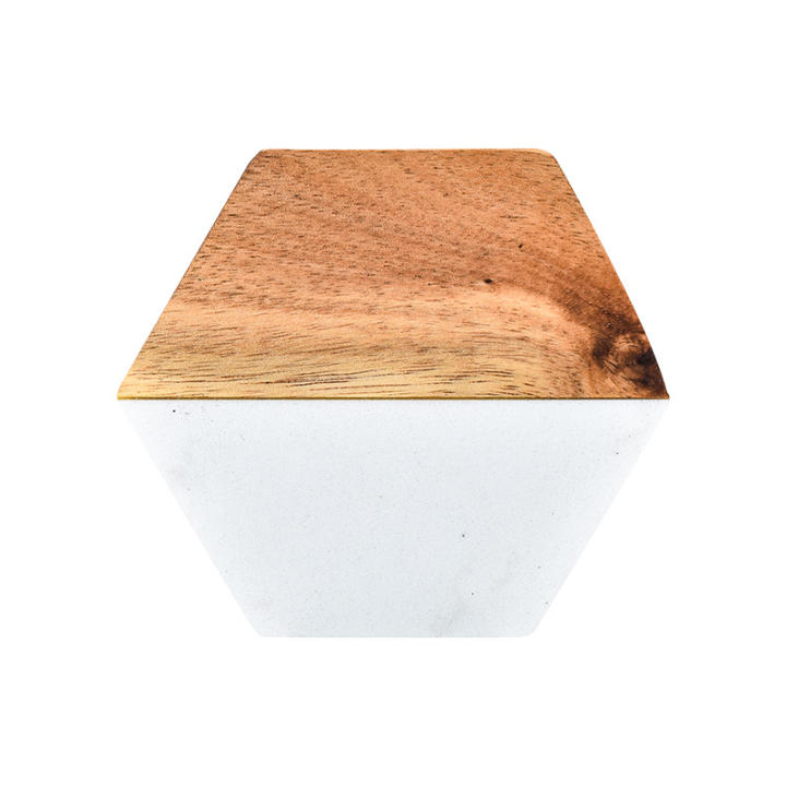 Taza De Vino Personalizada De Madera De Acacia Y Resina Para Decoración De Hogar Oficina Bar Trivet Para Tazas Y Villa