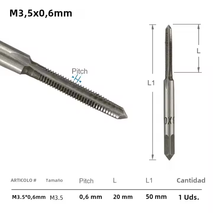 CMCP Abrazadera De Hilo Métrico Para Mano Derecha M3 M3.5 M4 M5 M6 M8 M10 M12 Taladro De Acero Sobre Rueda Para Metalworking - 1