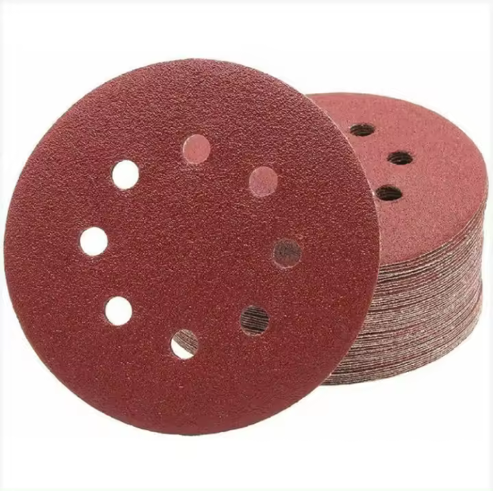 Professional Selling Discs │ 50 piezas │ 8 bolsos │ Ø 125 mm │ trigo 80 │ para lijadoras orbitales aleatorias Sinding Sheets │ Papel de Lija (P80) - 1