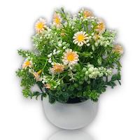 Maceta Mini Girasoles Artificiales - 21cm - Karawan. - details 0