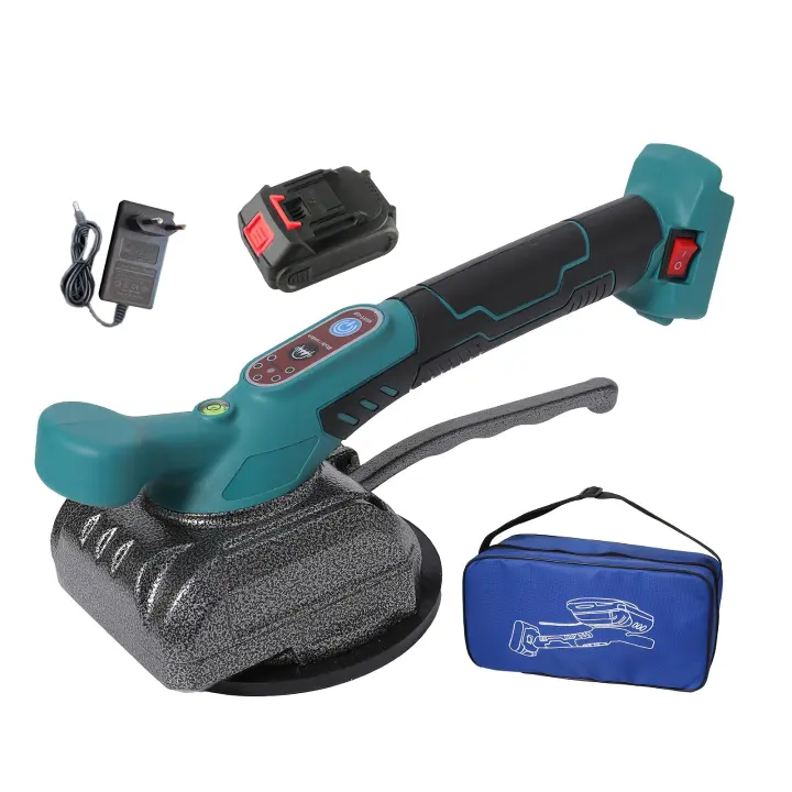 Máquina de colocación de baldosas, niveladora vibratoria de baldosas, con 1 batería, 5 velocidades regulables, herramienta vibratoria para colocación de azulejos y pavimentos - 1