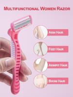 Cepillo De Afeitar Manual Para Hombres Y Mujeres Con 12 Hojas Intercambiables Acero Inoxidable De 6 Capas Cabeza De Afeitar - details 1