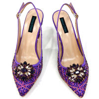 Sandalias De Fiesta Verdes Con Zapatos De Tacón Alto Y Bolso De Venus Chan Estilo INS Punta Redonda Brillante Elegantes Para Mujer - details 5
