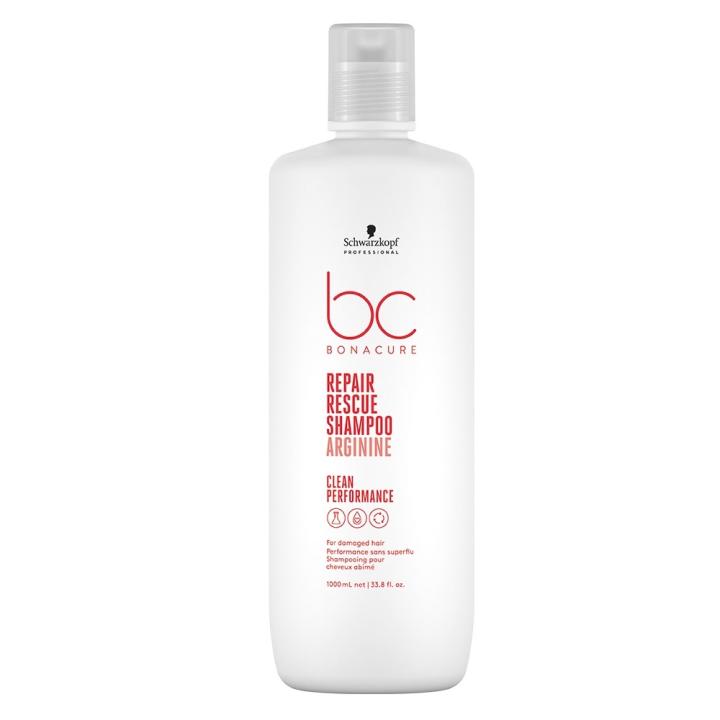 Schwarzkopf Professional Bonacure Repair Rescue Shampoo 1000 Ml. / Champú reparador para cabello dañado.