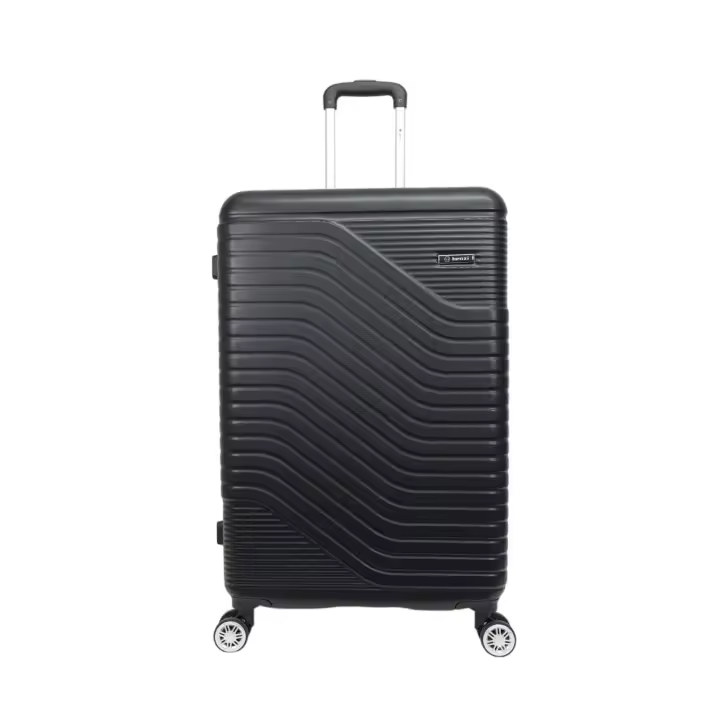 Maleta de viaje barata grande Benzi BZ5747 negra de 76 x 47 x 26 cm. muy ligera 3,8 kg. 4 ruedas dobles giratorias 360º. Cerradura de combinación. Excelente relación calidad-precio. (NEGRA) - 1